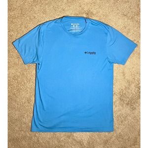 Columbia PFG Pro Fishing Gear T-Shirt Men’s Size Large Blue